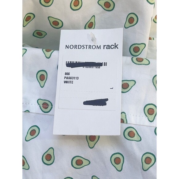 Public Art Men's Short Sleeve Button Down Avacado Shirt White Large NWT - Picture 7 of 8